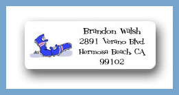 Dinky Designs Stationery Discounted - Running shoes return address labels personalized