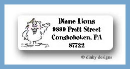 Dinky Designs Stationery Discounted - Bear with pencil address labels personalized