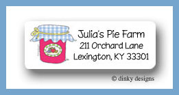 Dinky Designs Stationery Discounted - Jar of jam return address labels personalized