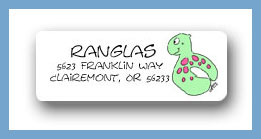 Dinky Designs Stationery Discounted - Pool party floaties return address labels personalized