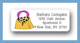 Dinky Designs Stationery Discounted - Handbag leopard return address labels personalized