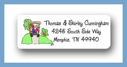 Dinky Designs Stationery Discounted - Tee time return address labels personalized