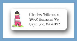 Dinky Designs Stationery Discounted - Lighthouse return address labels personalized