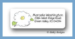 Dinky Designs Stationery Discounted - Daisy garden flower return address labels personalized