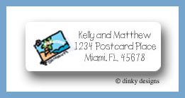 Dinky Designs Stationery Discounted - Freezer door posting return address labels personalized