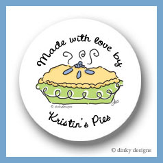 Discounted Dinky Designs Perfect pie round stickers 2.5