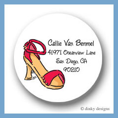 Discounted Dinky Designs Strappy sandal round stickers 2.5