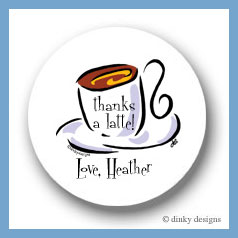 Discounted Dinky Designs Coffee talk, too round stickers 2.5