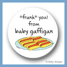 Discounted Dinky Designs Buns & dogs round stickers 2.5