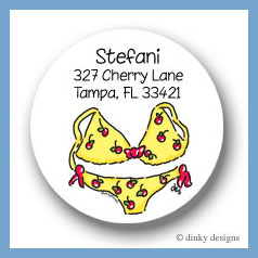 Discounted Dinky Designs Teeni bikini round stickers 2.5