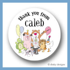 Discounted Dinky Designs Magic party round stickers 2.5