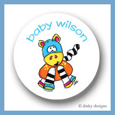 Discounted Dinky Designs Zoe zoodle round stickers 2.5