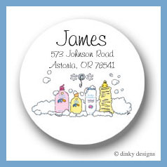 Discounted Dinky Designs Baby bath round stickers 2.5