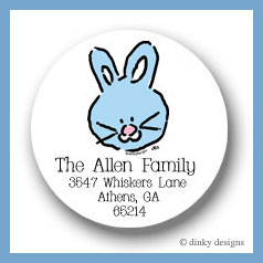 Discounted Dinky Designs Bunny round stickers 2.5