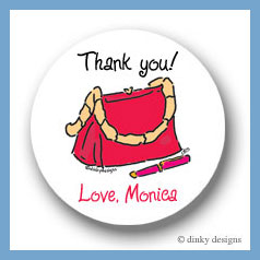 Discounted Dinky Designs Cafe purse round stickers 2.5