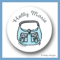 Discounted Dinky Designs Robin's egg handbag round stickers 2.5