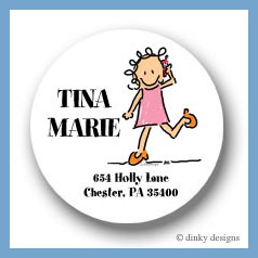 Discounted Dinky Designs Call me jane round stickers 2.5