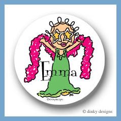 Discounted Dinky Designs Star jane round stickers 2.5