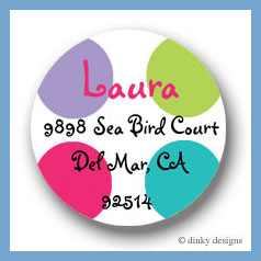 Discounted Dinky Designs Pixie dots round stickers