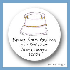 Discounted Dinky Designs Pina colada purse round stickers 2.5