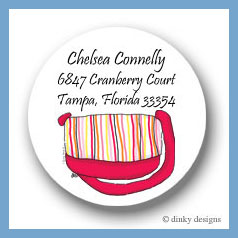 Discounted Dinky Designs Tutti fruiti tote round stickers 2.5