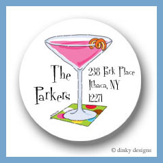 Discounted Dinky Designs Cosmopolitan twist round stickers 2.5