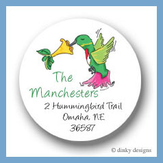 Discounted Dinky Designs Humming bird round stickers 2.5