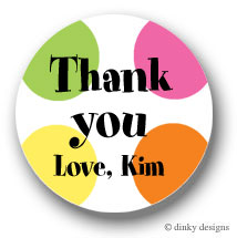 Discounted Dinky Designs Summer dots round stickers 2.5