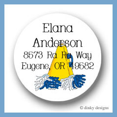 Discounted Dinky Designs Megaphone round stickers 2.5