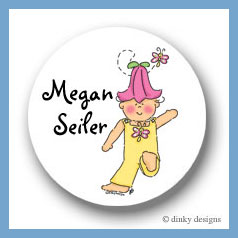 Discounted Dinky Designs Tilly Bloom round stickers 2.5