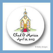 Discounted Dinky Designs Here's the church round stickers 1.67