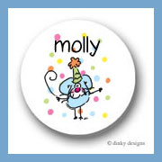 Discounted Dinky Designs Eek! A party mouse round stickers 1.67