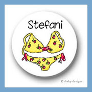 Discounted Dinky Designs Teeni bikini round stickers 1.67