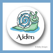 Discounted Dinky Designs Sammy snail round stickers 1.67