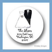 Discounted Dinky Designs Bridal party round stickers 1.67