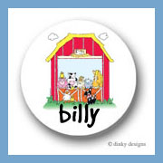 Discounted Dinky Designs Barnyard pals round stickers 1.67