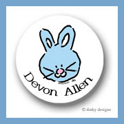 Discounted Dinky Designs Bunny round stickers 1.67