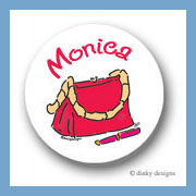 Discounted Dinky Designs Cafe purse round stickers 1.67