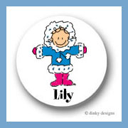 Discounted Dinky Designs Eskimo jane round stickers 1.67