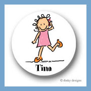 Discounted Dinky Designs Call me jane round stickers 1.67