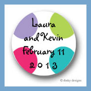 Discounted Dinky Designs Pixie dots round stickers 1.67