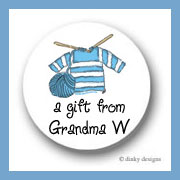 Discounted Dinky Designs Knit wit round stickers 1.67