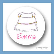 Discounted Dinky Designs Pina colada purse round stickers 1.67