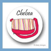 Discounted Dinky Designs Tutti fruiti tote round stickers 1.67