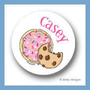 Discounted Dinky Designs Cookies, sprinkle & chip round stickers 1.67