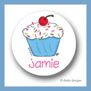 Discounted Dinky Designs Cupcake treat round stickers 1.67