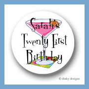 Discounted Dinky Designs Cosmopolitan twist round stickers 1.67