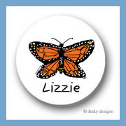 Discounted Dinky Designs Monarch-y round stickers 1.67