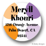 Discounted Dinky Designs Purple popsicle round stickers 1.67