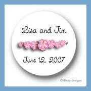 Discounted Dinky Designs Tropicana string round stickers 1.67